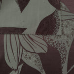 Front and reverse of the maroon colorway, the back side muting into a softer brown-grey
