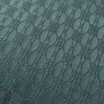 Close-up of the teal-green lattice colorway, the coolest-toned option of the three