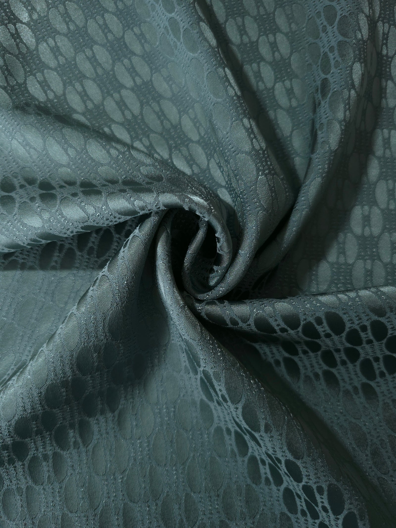 Reversible Two-Tone Stretch Satin Jacquard Fabric