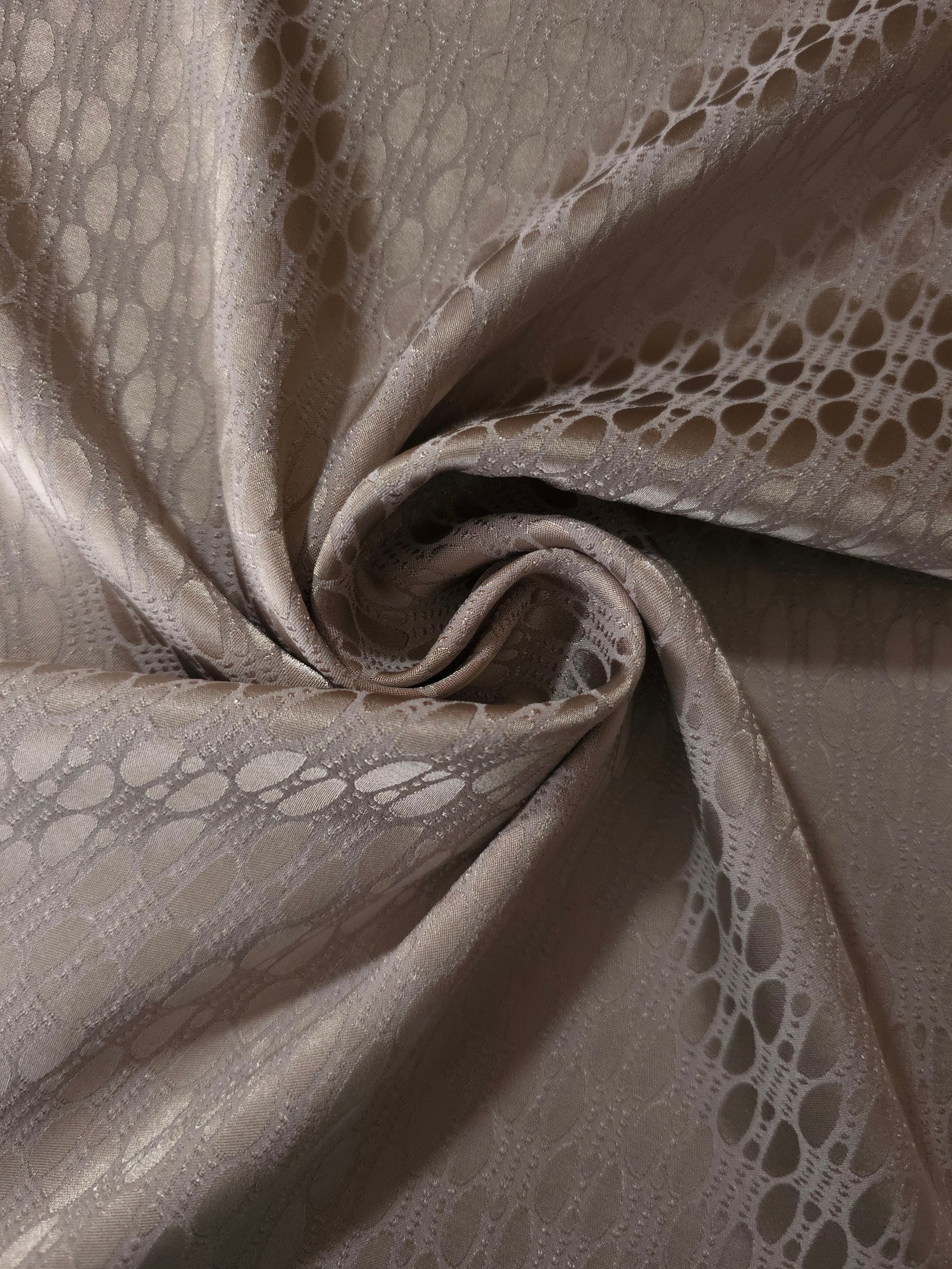 Reversible Two-Tone Stretch Satin Jacquard Fabric
