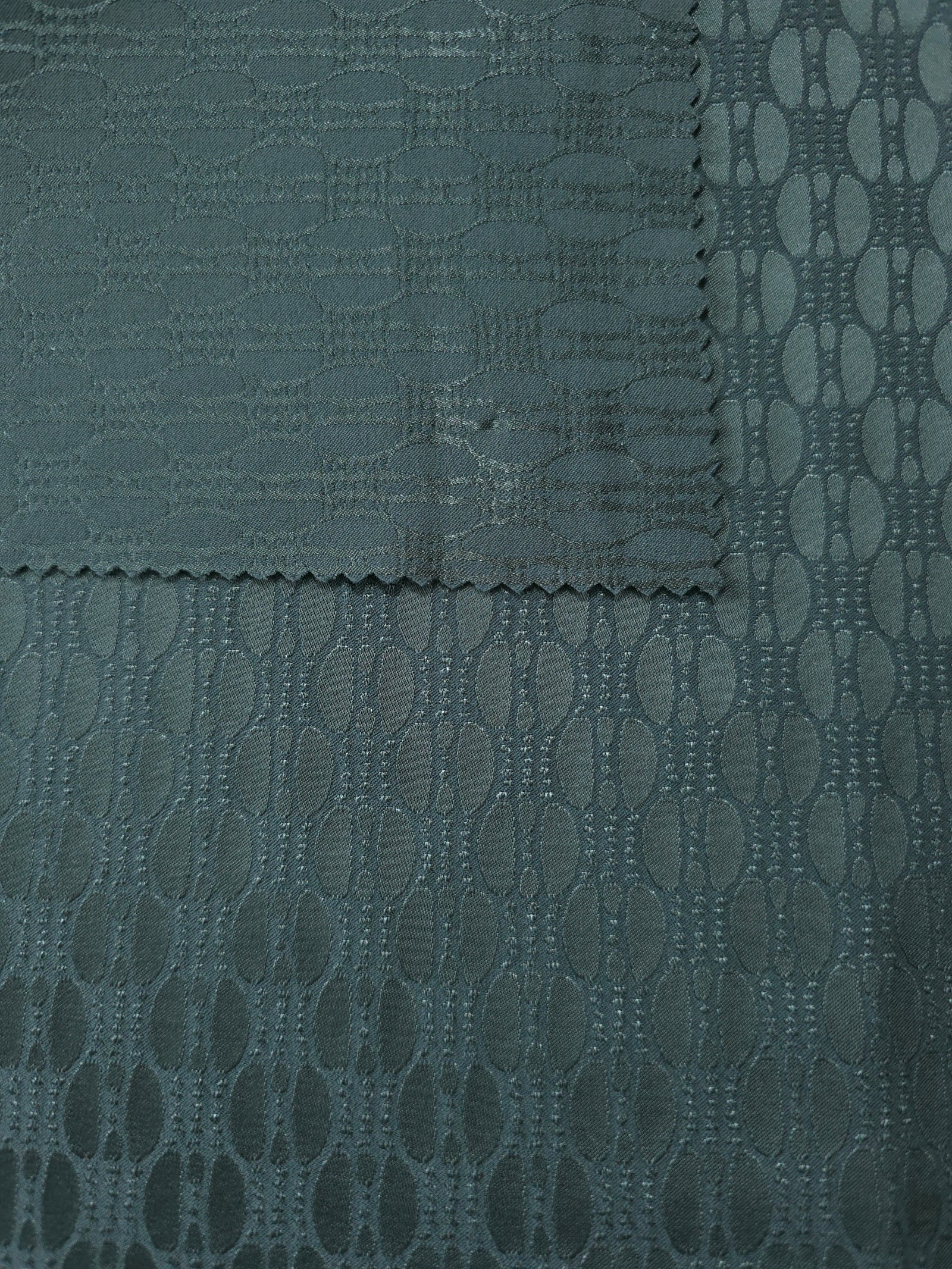 Reversible Two-Tone Stretch Satin Jacquard Fabric