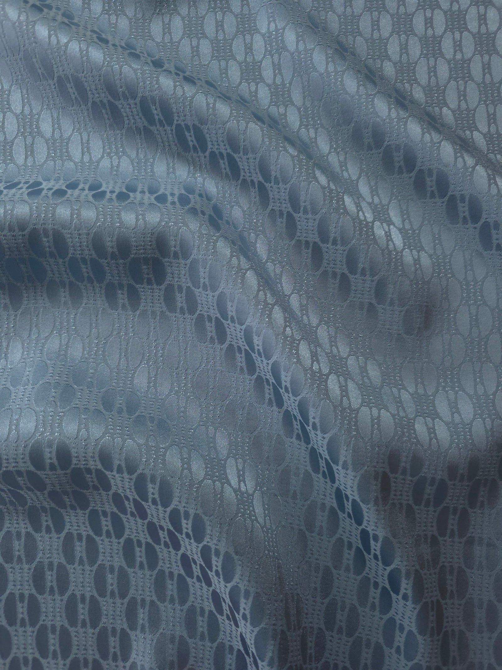 Reversible Two-Tone Stretch Satin Jacquard Fabric