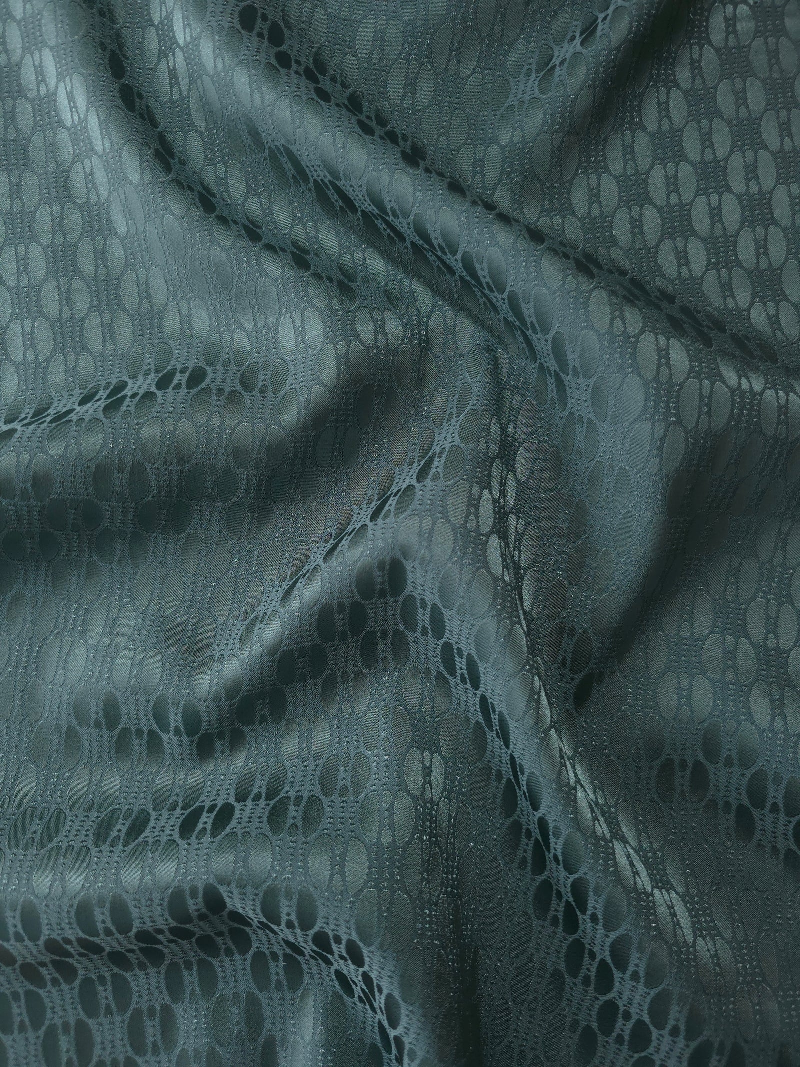Reversible Two-Tone Stretch Satin Jacquard Fabric