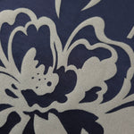 Close-up of the navy and silver-grey pansy flower colorway, the coolest-toned option of the three