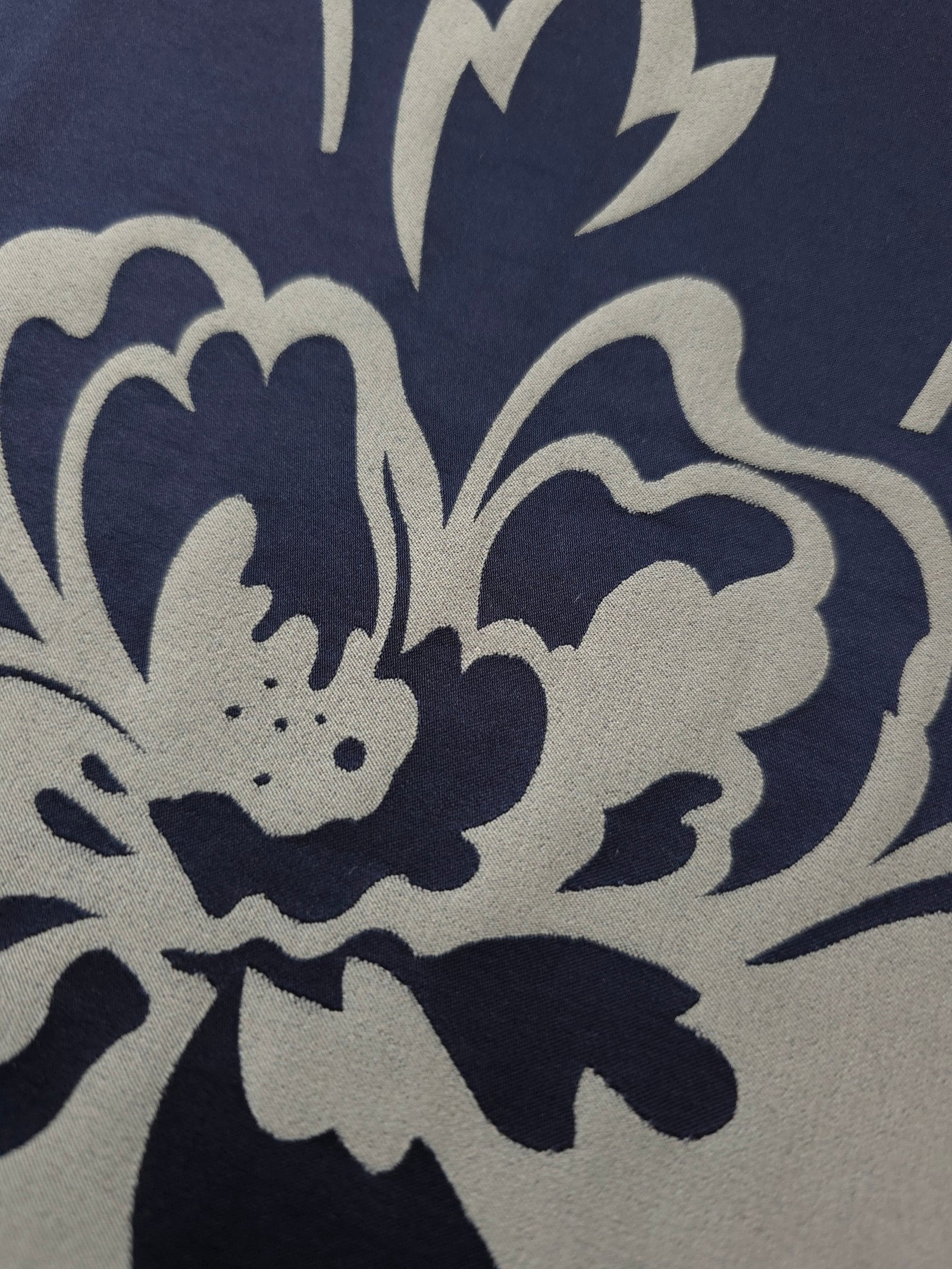 Reversible Two-Tone Stretch Satin Jacquard Fabric