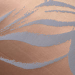 Close-up of the copper and blue-grey colorway, the combination shown in the original product photography for this fabric