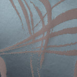 Detailed view of the seaweed print in slate blue and warm mauve, a stronger two-tone contrast than the tonal colorways