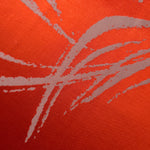 Close-up of the orange-red seaweed colorway, the highest-contrast option among the seaweed designs