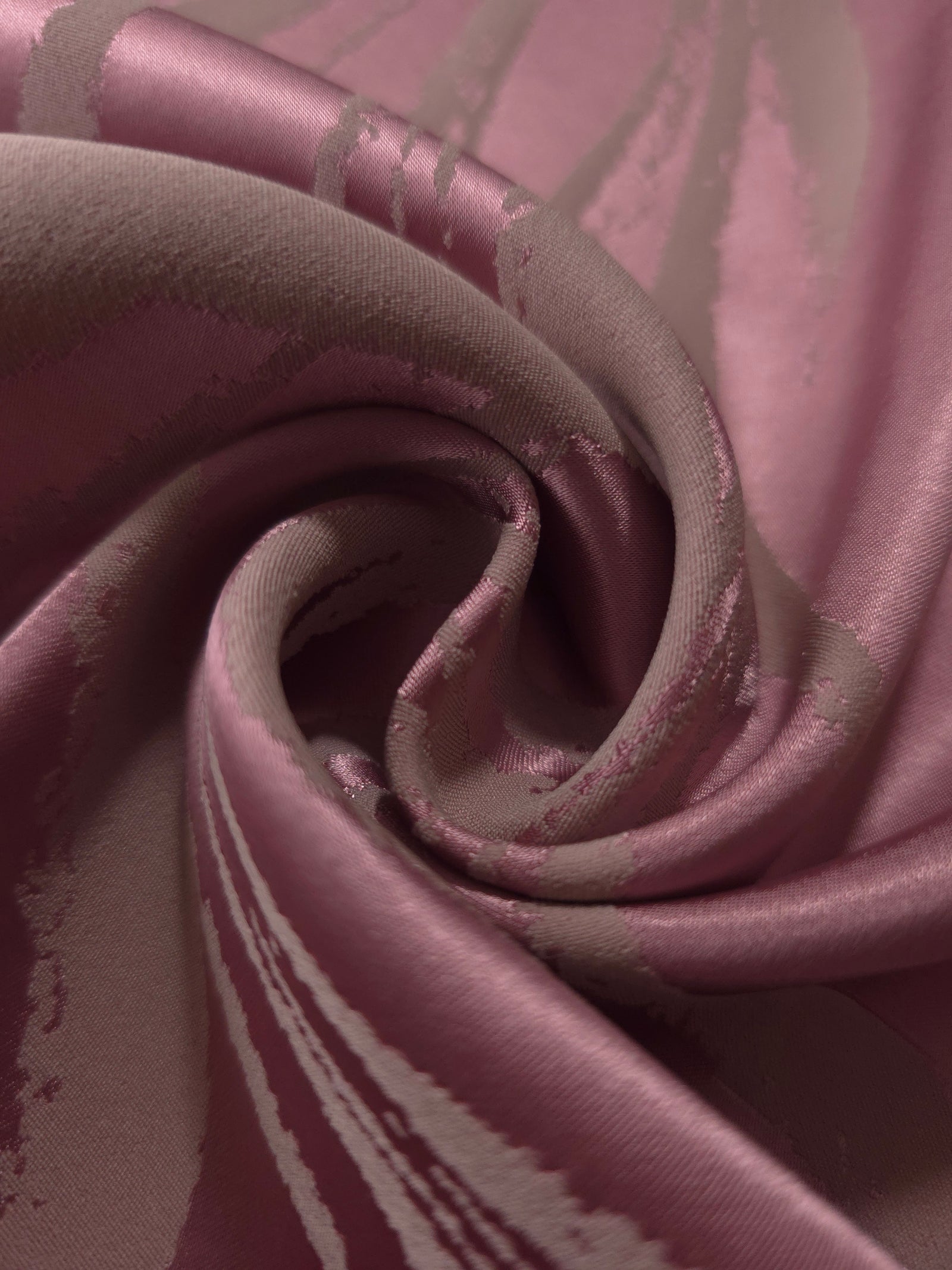 Reversible Two-Tone Stretch Satin Jacquard Fabric