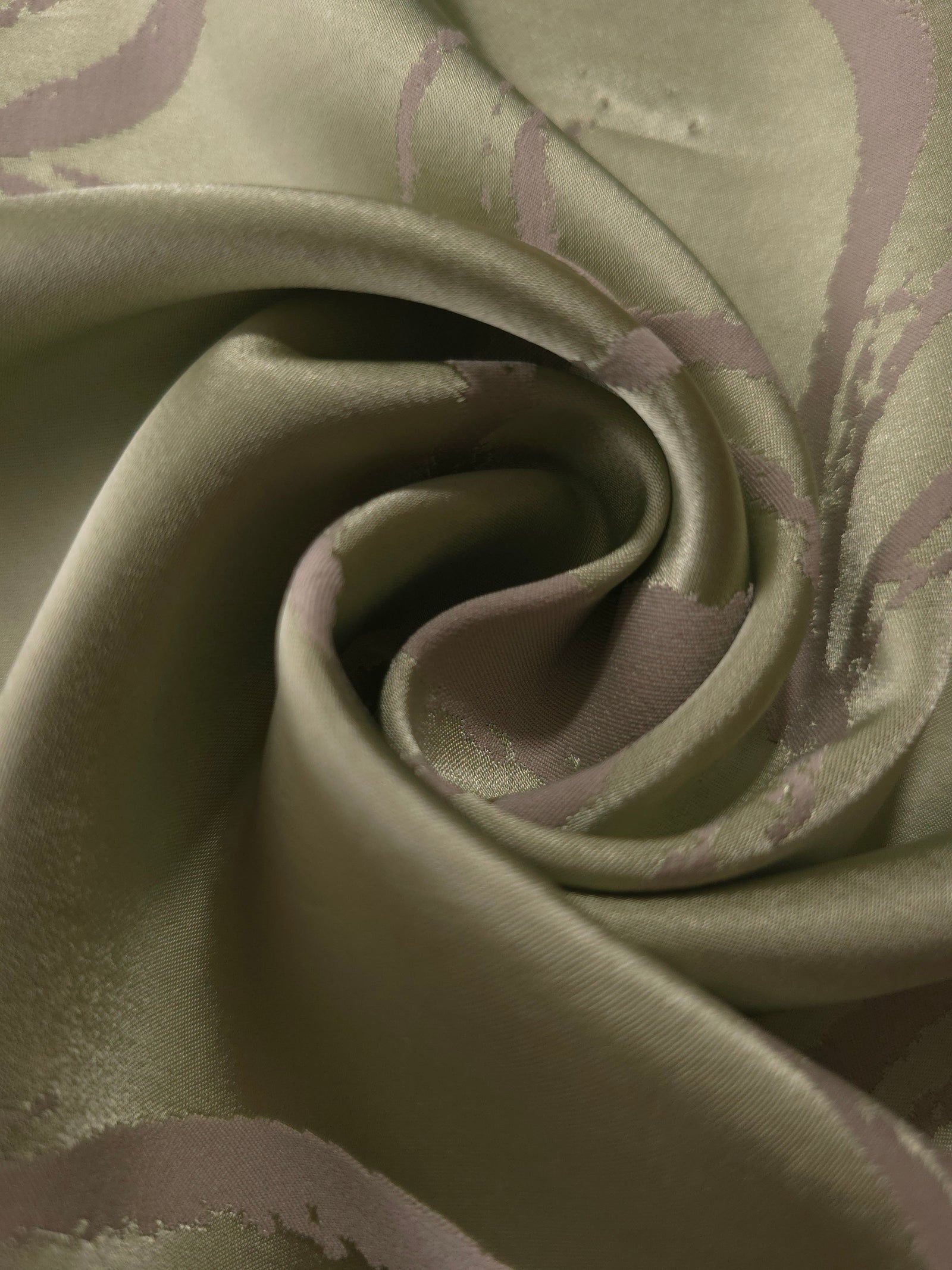 Reversible Two-Tone Stretch Satin Jacquard Fabric