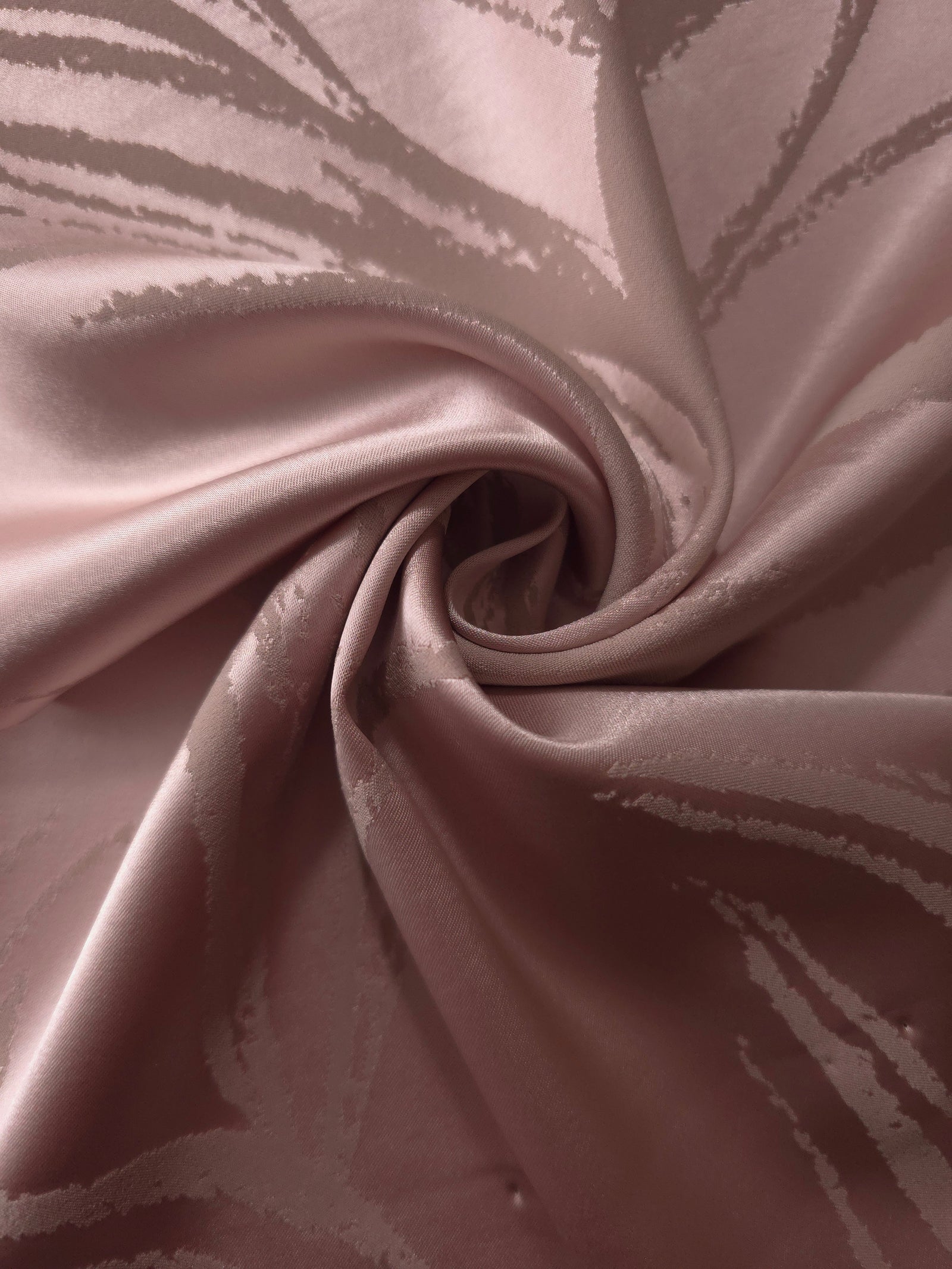 Reversible Two-Tone Stretch Satin Jacquard Fabric