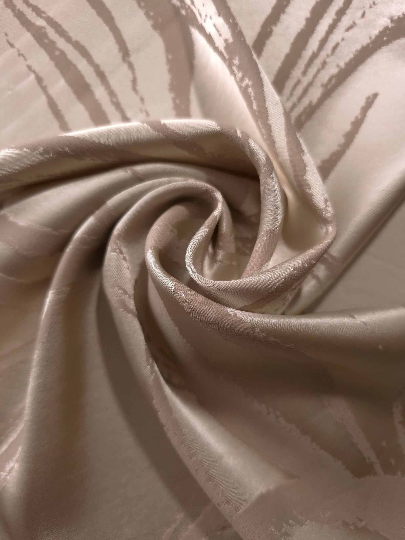 Reversible Two-Tone Stretch Satin Jacquard Fabric