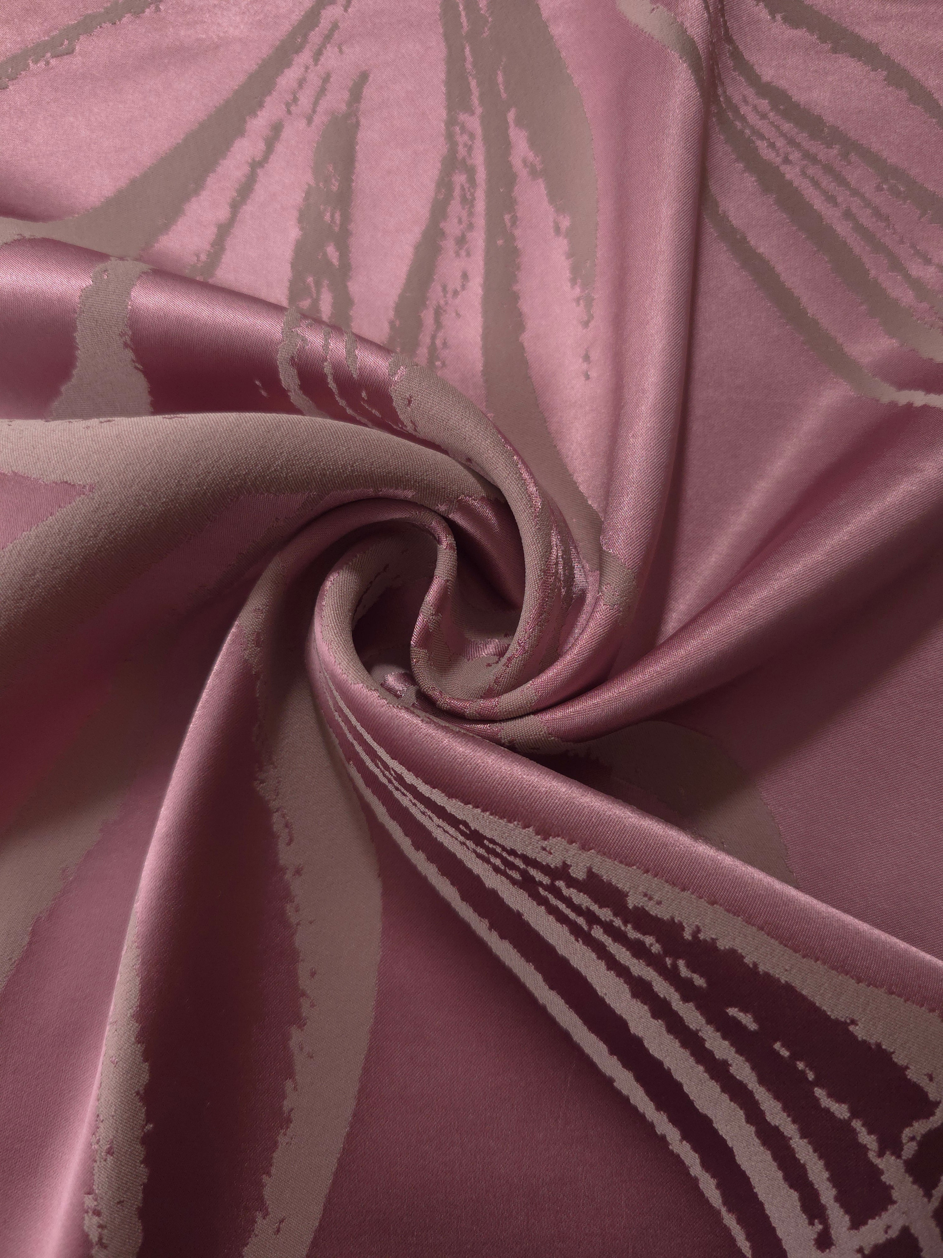 Magenta Lassi satin draped to show its glossy movement, with deeper pink shadow areas visible at the base