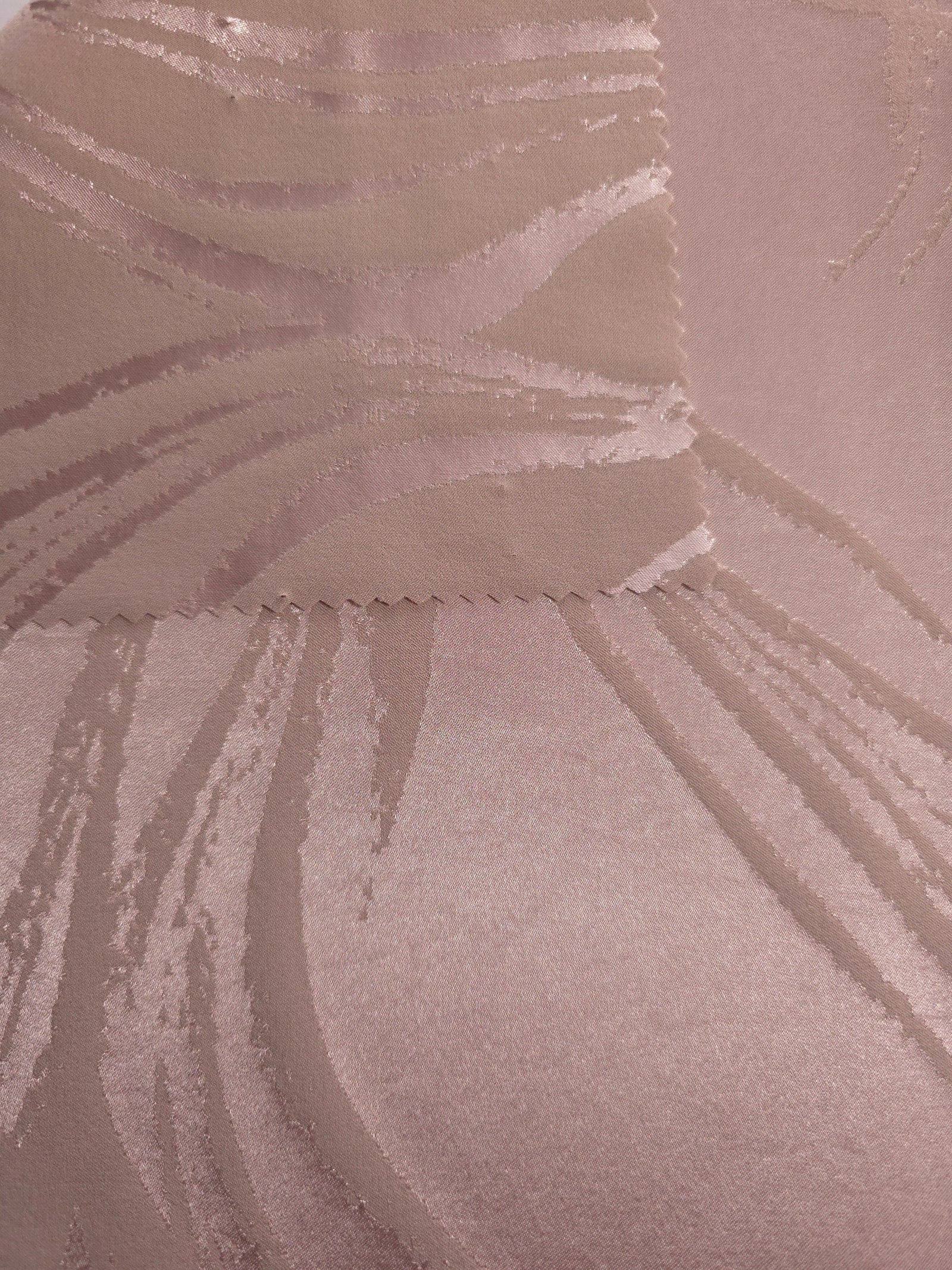 Reversible Two-Tone Stretch Satin Jacquard Fabric