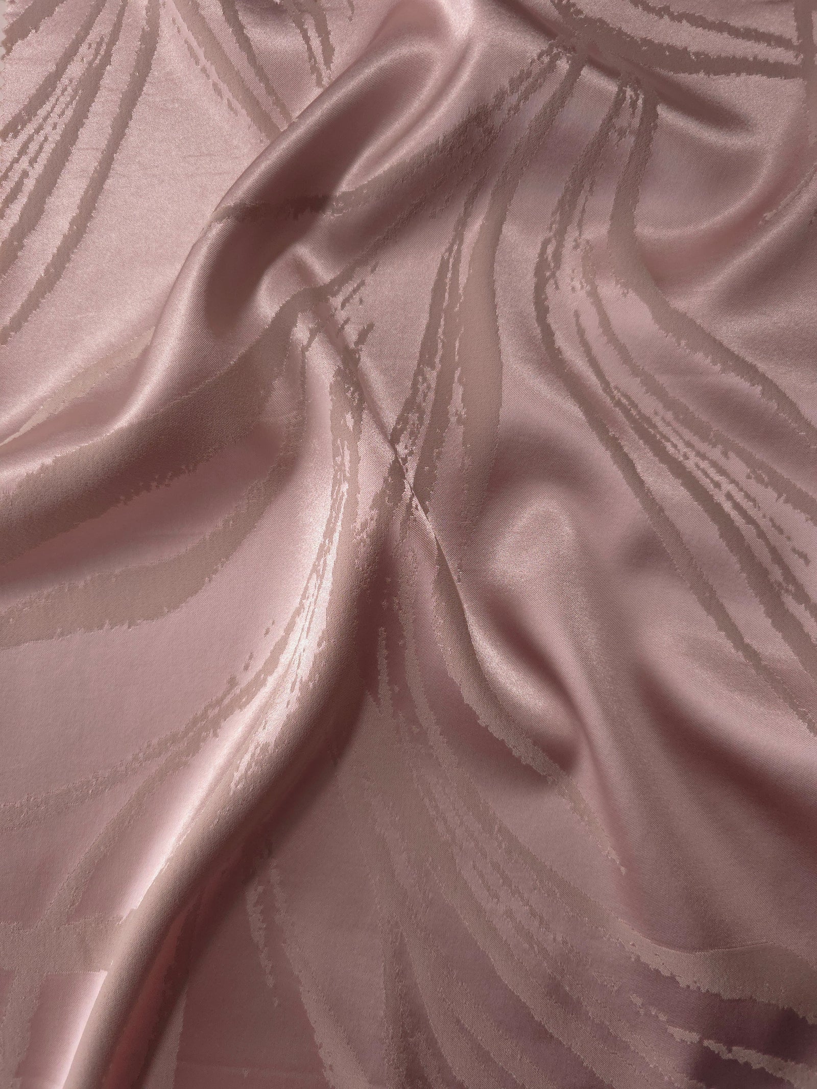 Reversible Two-Tone Stretch Satin Jacquard Fabric