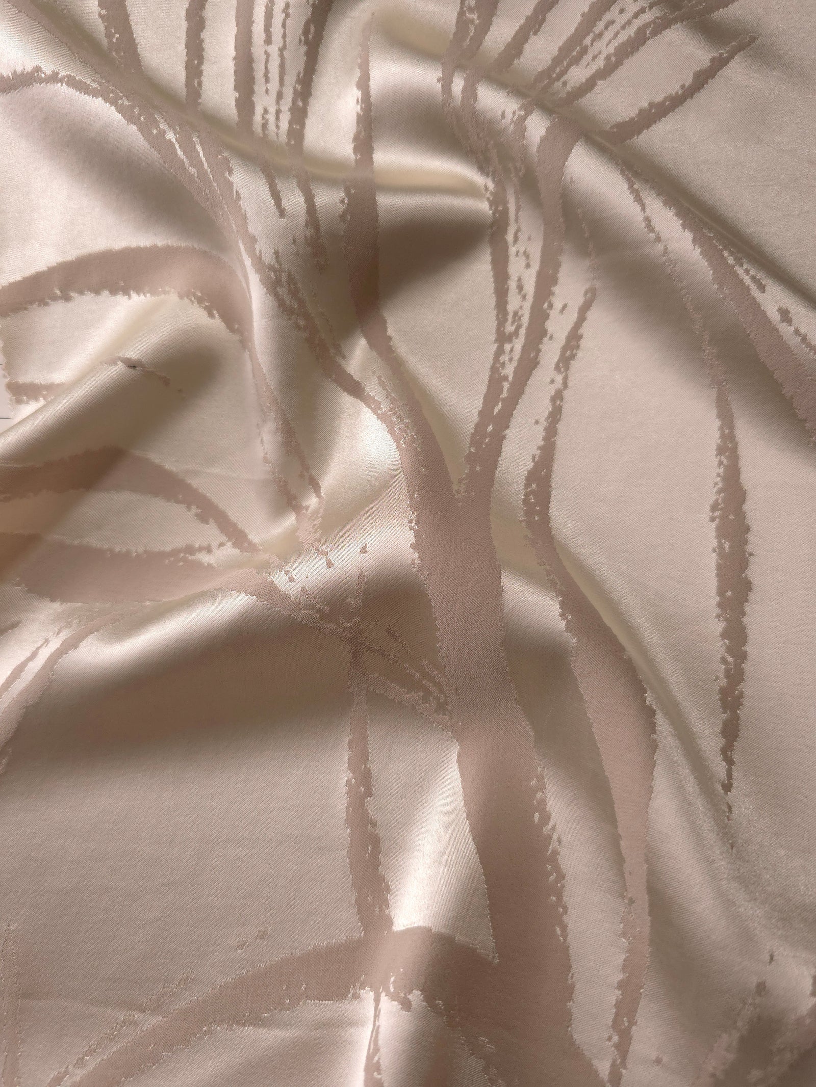 Reversible Two-Tone Stretch Satin Jacquard Fabric