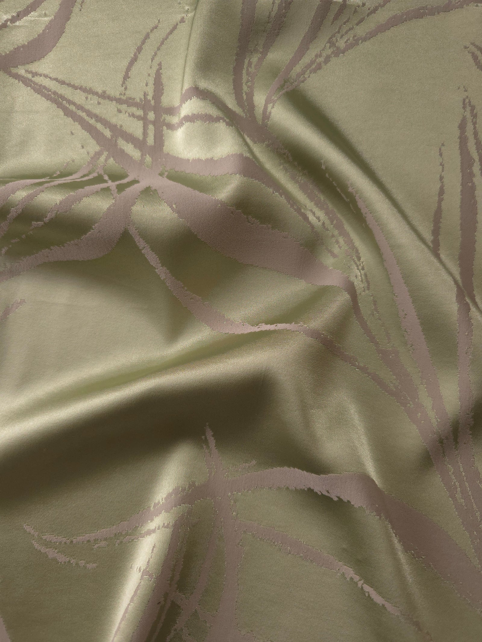 Reversible Two-Tone Stretch Satin Jacquard Fabric