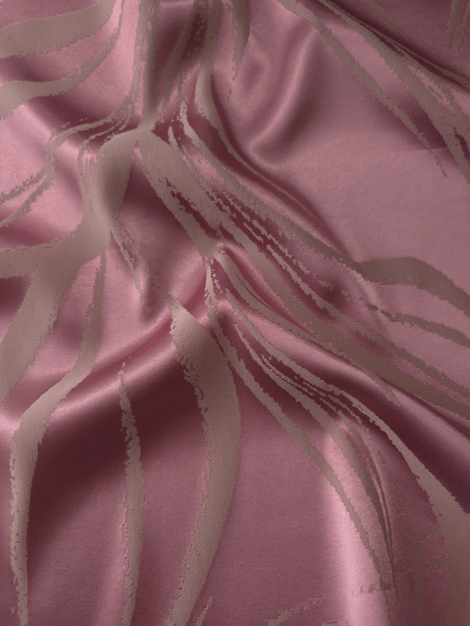 Reversible Two-Tone Stretch Satin Jacquard Fabric