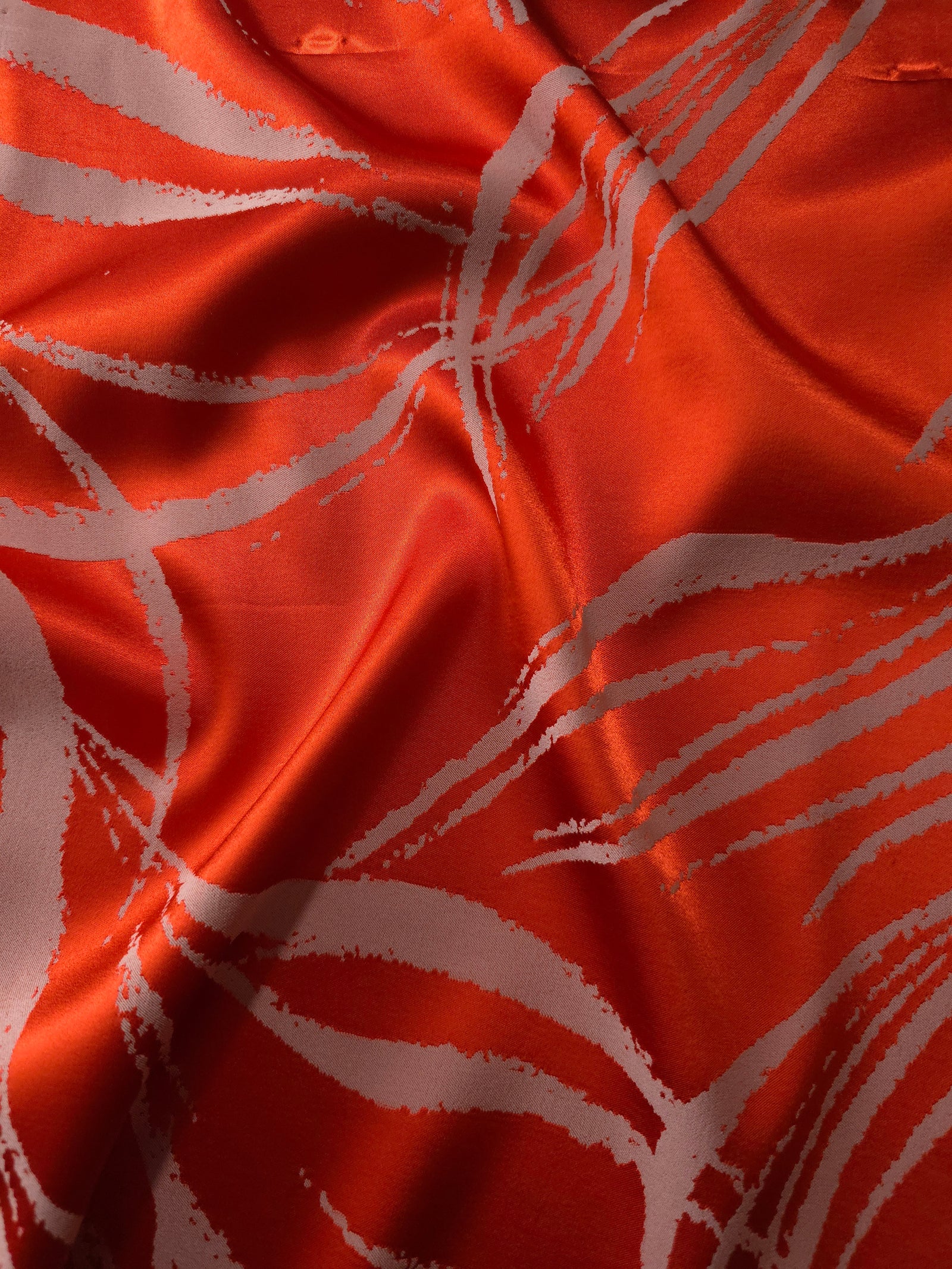 Reversible Two-Tone Stretch Satin Jacquard Fabric