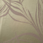 A wider close view of the sage and mauve seaweed satin, useful for seeing both the color and the scale of the print together