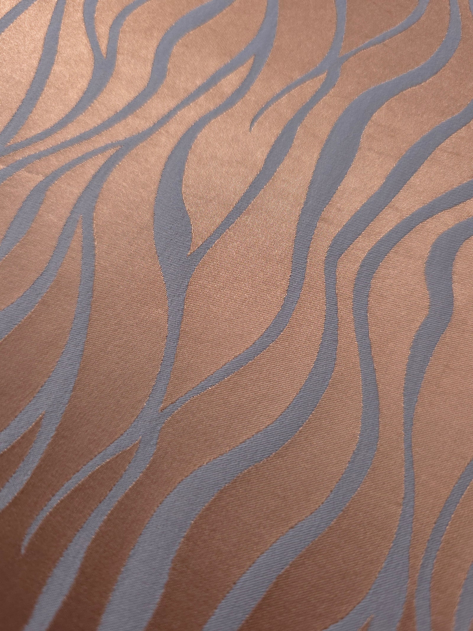 Reversible Two-Tone Stretch Satin Jacquard Fabric