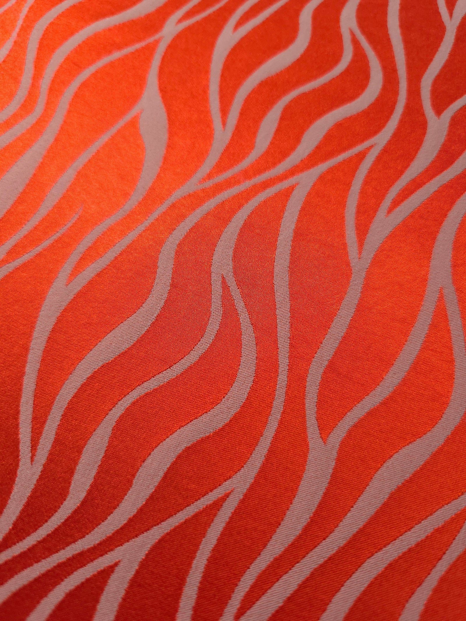 Reversible Two-Tone Stretch Satin Jacquard Fabric