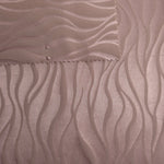 Front and reverse of the mauve-plum colorway, the back side leaning slightly cooler than the glossy face
