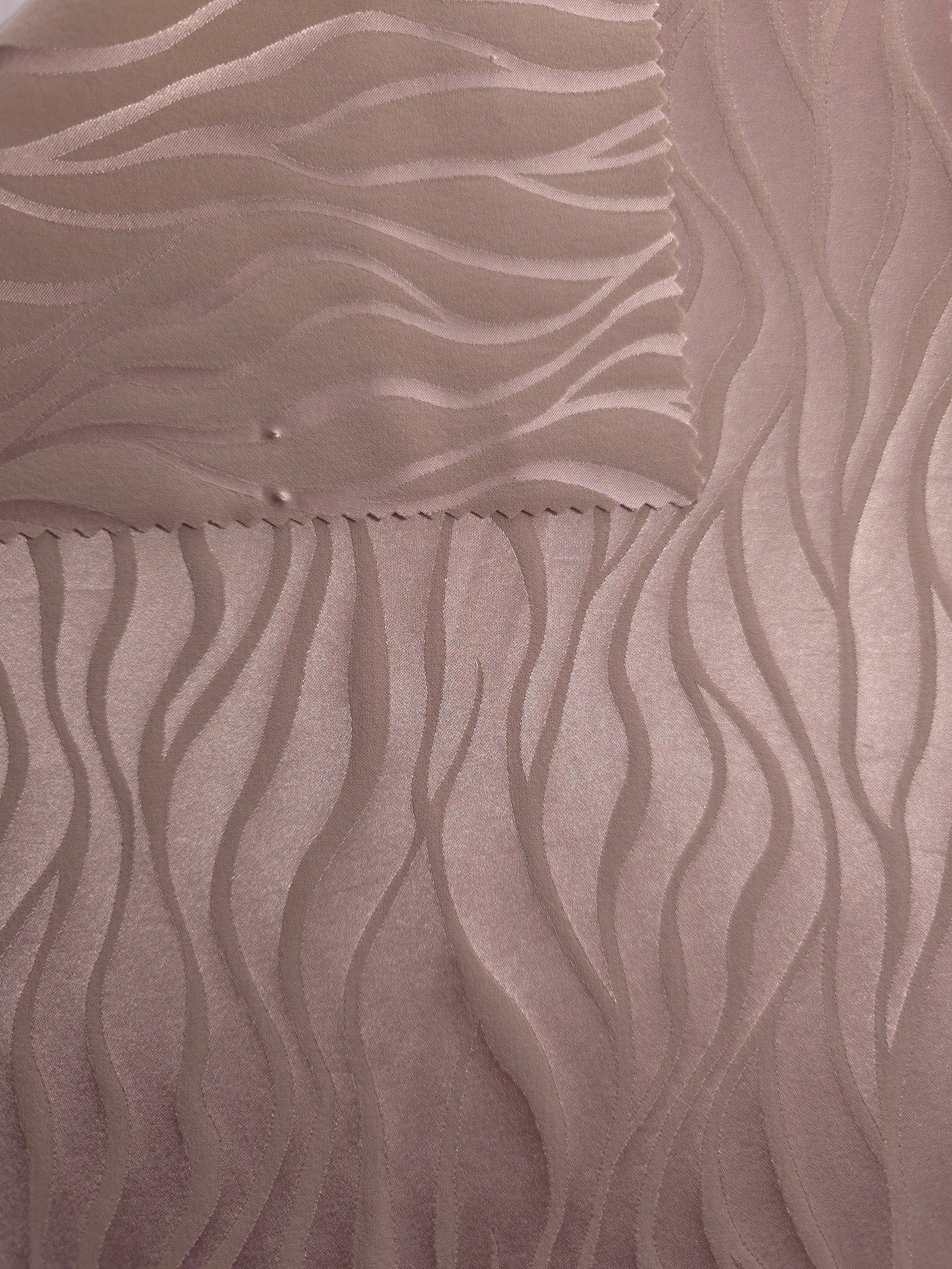 Reversible Two-Tone Stretch Satin Jacquard Fabric