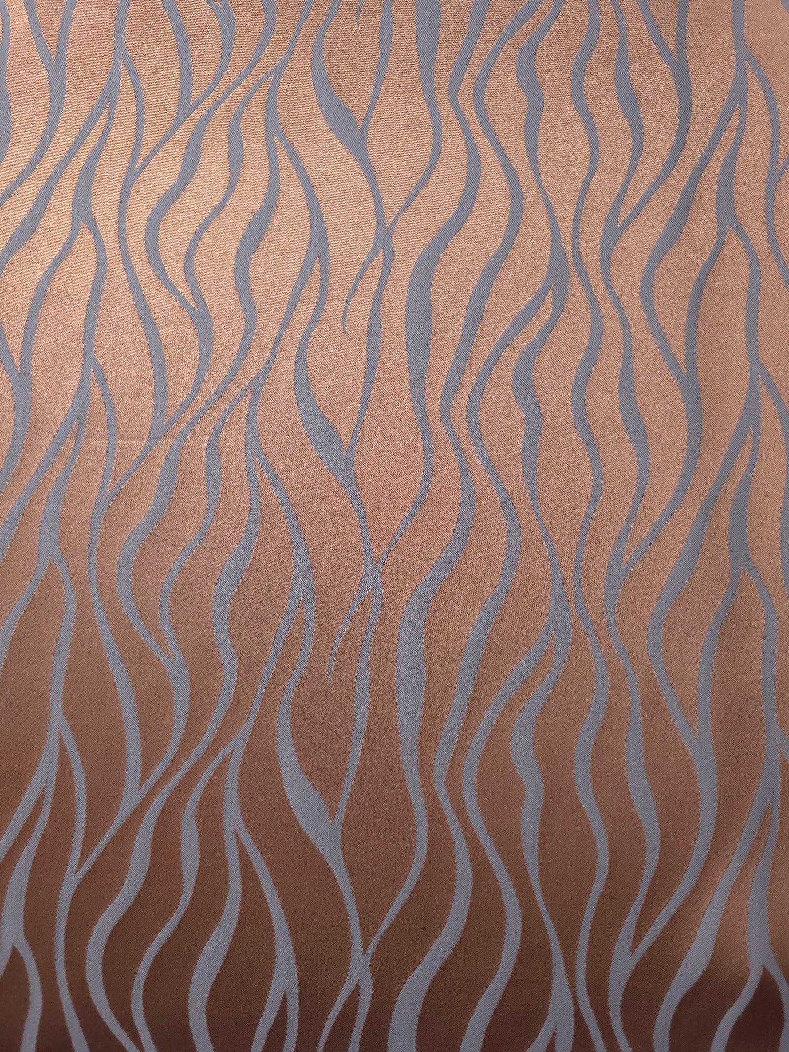 Reversible Two-Tone Stretch Satin Jacquard Fabric