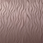 A wider cut of the mauve-plum wave satin laid out, showing the full repeat of the tonal pattern