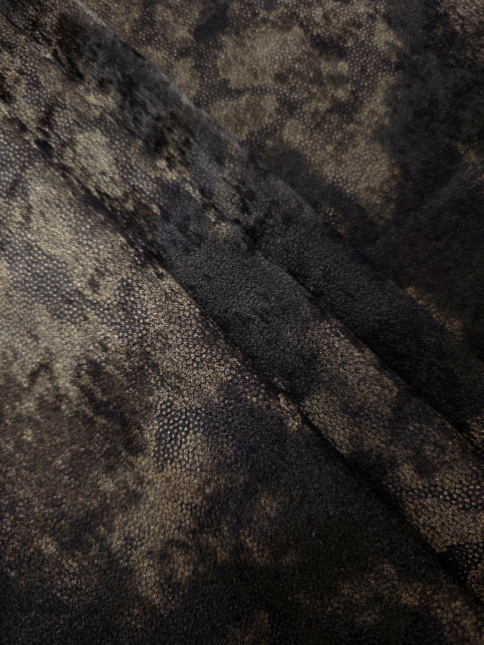 Silky Designed Foil Pattern Fabric - Marble Vein Foil