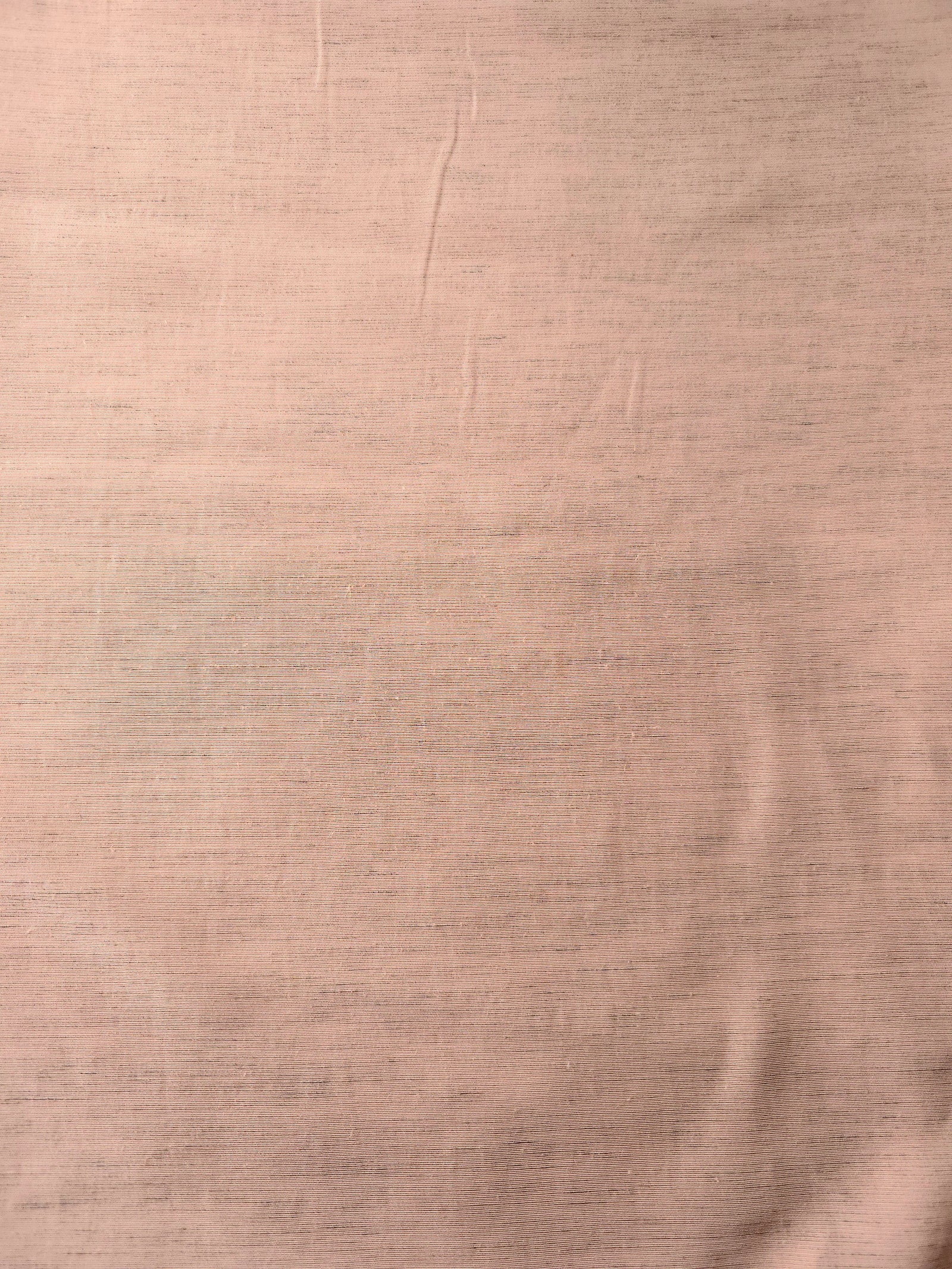 Delicate blush pink plain-weave linen viscose fabric, prized for its breathable hand and everyday apparel use.