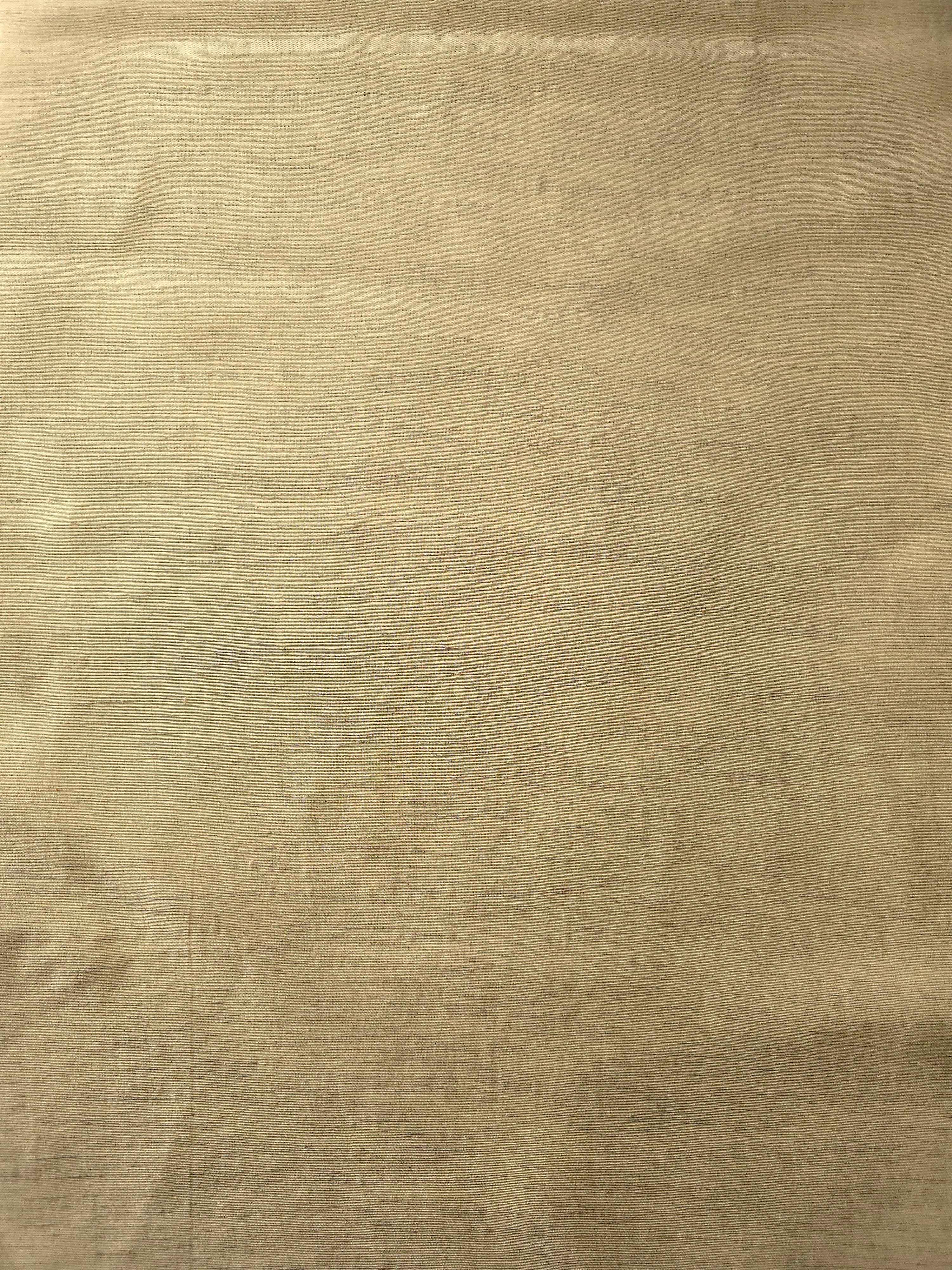 Soft baby yellow linen viscose plain fabric with a smooth, breathable weave suited for warm-weather apparel.