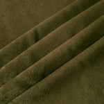 Deep Olive sandwashed polyamide fabric showing a soft folded drape