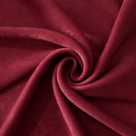 Deep Burgundy sandwashed polyamide fabric showing a soft folded drape