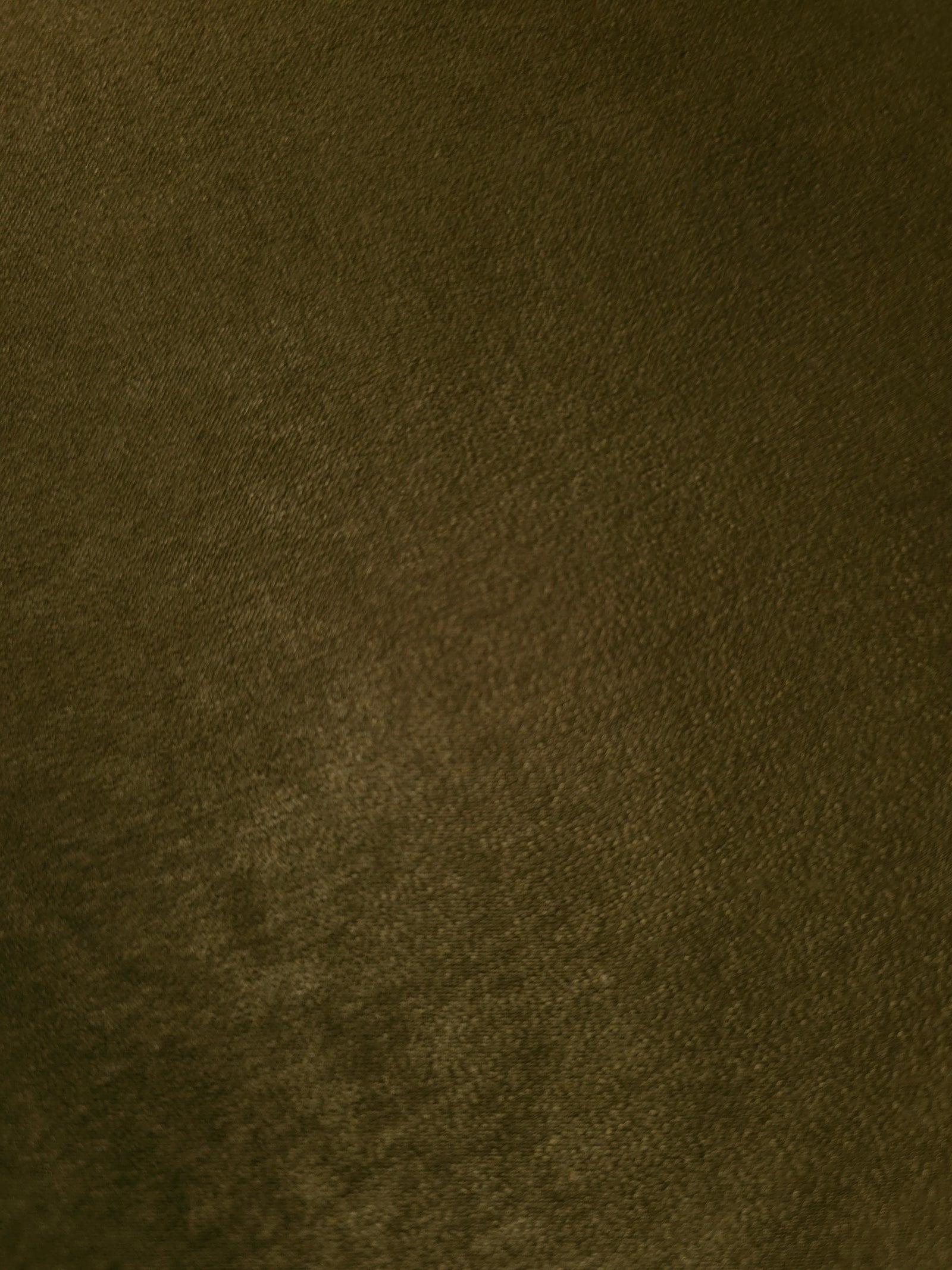 Dark Khaki sandwashed polyamide fabric showing a soft folded drape