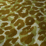 Reverse side view of Bej D7586IJ4 leopard lyocell viscose digital print fabric.