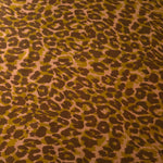 Pattern overview of Kahve D7586IJ4 leopard lyocell viscose digital print fabric.