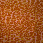 Pattern overview of Pudra D7586IJ4 leopard lyocell viscose digital print fabric.
