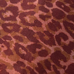 Close-up texture of Taba D7586IJ4 leopard lyocell viscose digital print fabric.