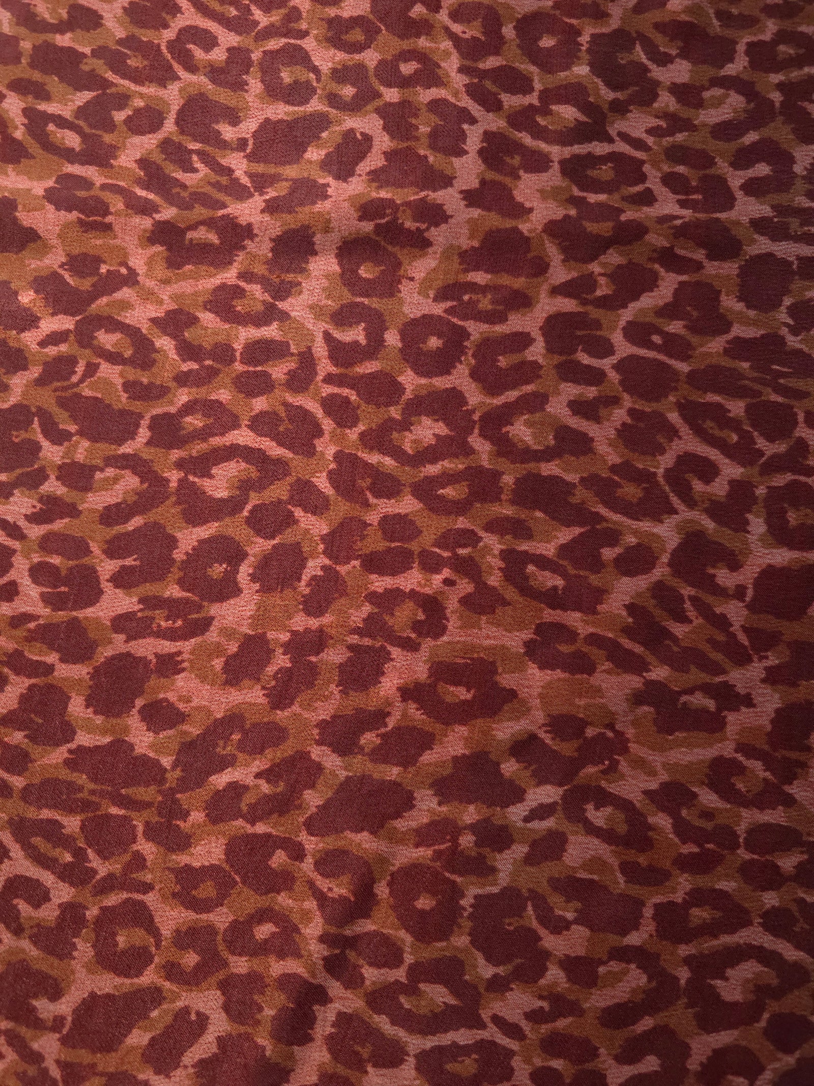 Pattern overview of Taba D7586IJ4 leopard lyocell viscose digital print fabric.
