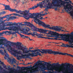 Close-up texture of Kahve D7587IJ9 lyocell viscose digital print fabric.
