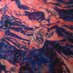 Close-up texture of Pudra D7587IJ9 lyocell viscose digital print fabric.