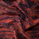 Print detail of Taba D7587IJ9 lyocell viscose digital print fabric.
