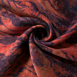 Reverse side view of Taba D7587IJ9 lyocell viscose digital print fabric.