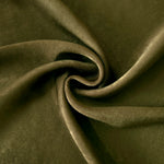 Matte silky sandwashed polyamide fabric in Deep Olive for dresses and apparel