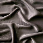 Matte silky sandwashed polyamide fabric in Smoked Charcoal for dresses and apparel