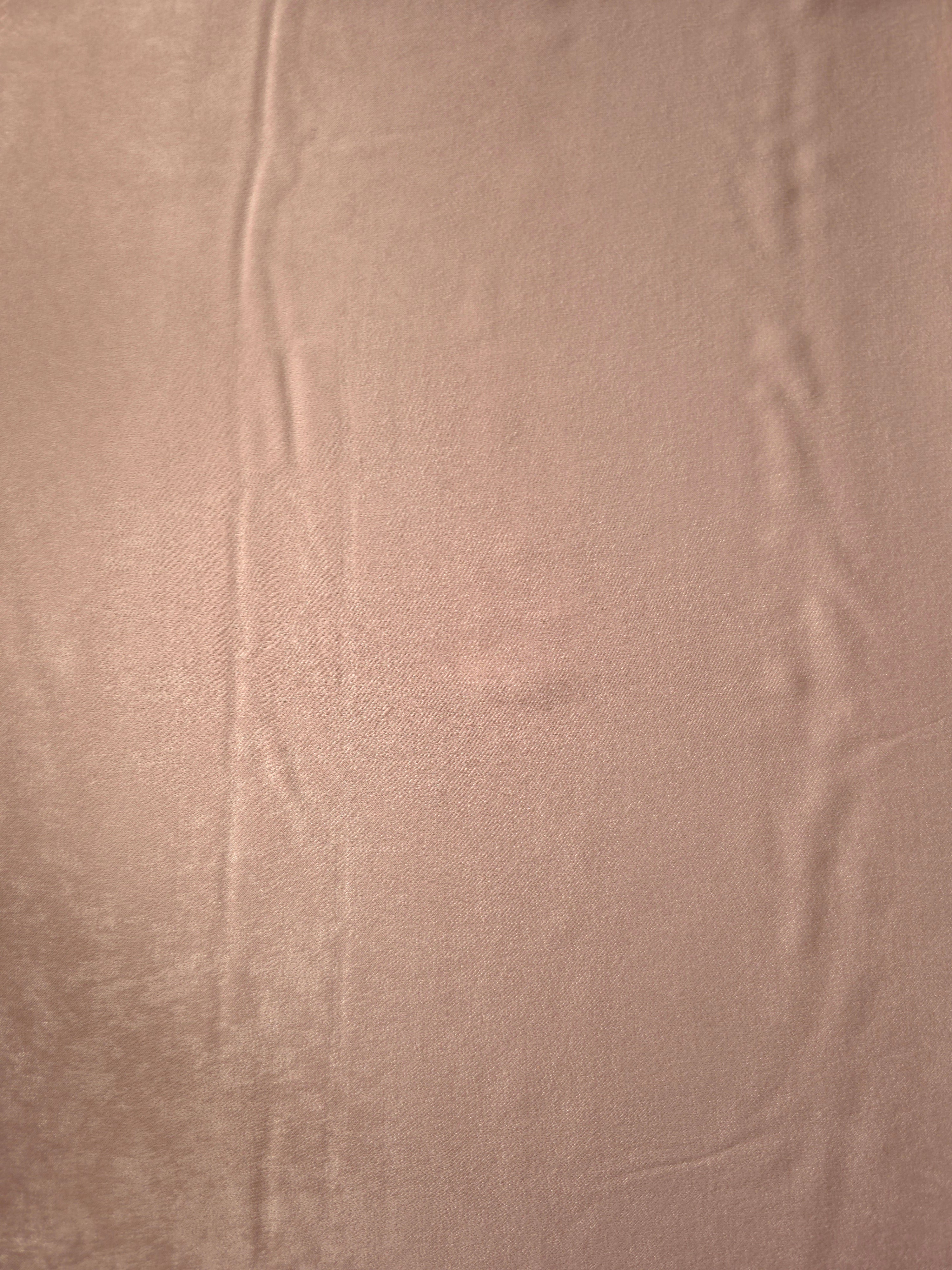 Draped Blush Taupe Milano matte sandwashed silky fabric showing fluid movement for dresses and occasionwear
