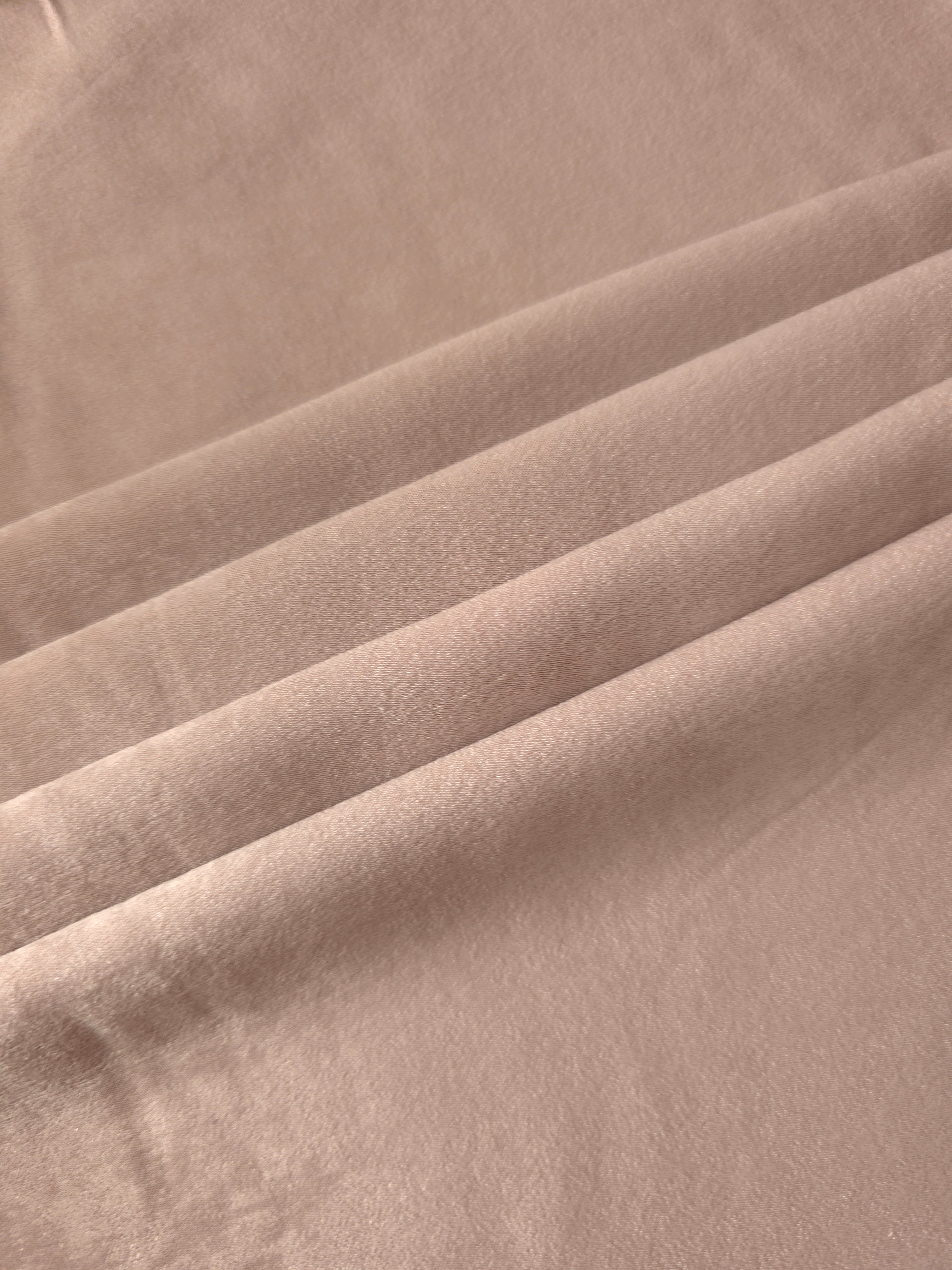 Wholesale Blush Taupe Milano matte sandwashed silky fabric for garment production and apparel projects
