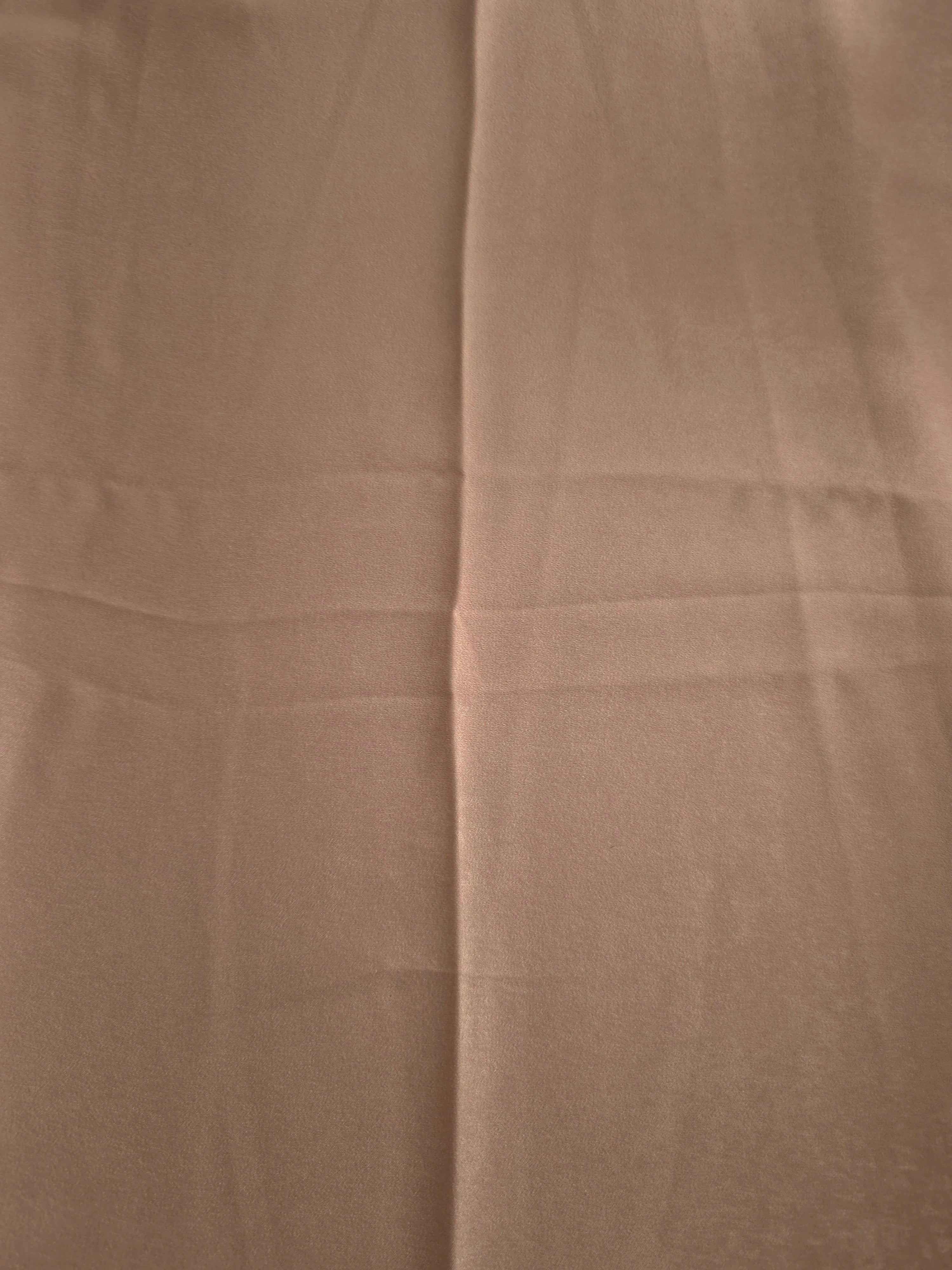 Cappuccino Taupe Milano sandwashed silky fabric with a soft fluid drape and smooth flowing folds